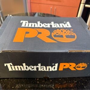 Timberland PRO Safety Toe Shoe Box - Black and Orange size men 10